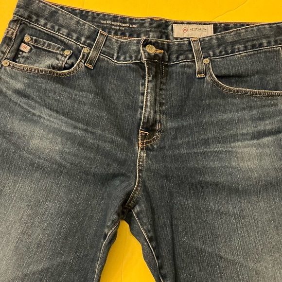 AG Adriano Goldschmied ex boyfriend distressed jeans sz 32 - Picture 2 of 12